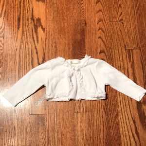 White baby sweater